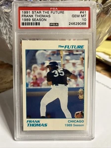 1991 Star the Future GLOSSY 1989 Season Frank Thomas PSA 10 EXTREME RARE POP 2 - Picture 1 of 5