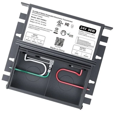96W 24V Dimmable LED Driver for Lutron & Leviton Dimmer, Triac/ELV/MLV AC to DC - Image 1 of 4