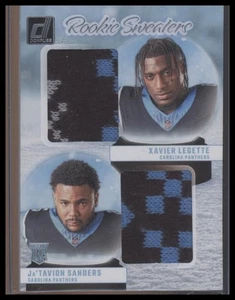 2024 Donruss #RHD-CAR Ja’Tavion Sanders / Xavier Legette MEM Holiday Sweater - Picture 1 of 2