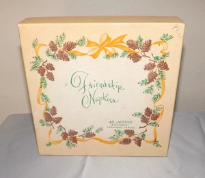 Vintage Papierservietten 4 verschiedene Nachrichten in Box Neu aus altem Lagerbestand Made in USA - Bild 1 von 2
