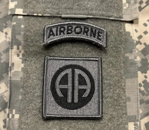 Parche de la 82ª División Aerotransportada del Ejército de los Estados Unidos UCP con gancho gris ACU tenue - Imagen 1 de 1