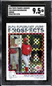 2004 TOPPS TRADED CHROME XFRACTOR /20 EDWIN ENCARNACION RC SGC 9,5 POP 1 - Foto 1 di 2