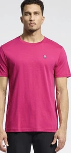 NUEVO CON ETIQUETAS Camiseta Psycho Bunny Rosa Logo Conejito Cuello Redondo Manga Corta Talla Para Hombre Grande - Imagen 1 de 3
