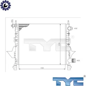 RADIATOR ENGINE COOLING 728-0041 FOR RENAULT TWINGOI D4F708/702 D7F700 1.1L - Picture 1 of 6