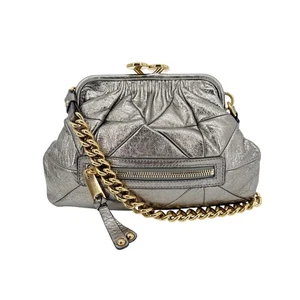 Bolso Pequeño Stam Colección MARC JACOBS Patchwork Cuero Metálico en Plata - Imagen 1 de 15