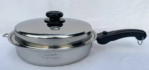Saladmaster 11 Inch Deep Skillet 316L Surgical Stainless Steel Waterless Cooking - Picture 1 of 5