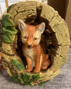 1971 Bossons England FOX CUB 7” Wall Hanging 3D Art Plaque Boxed SLIGHT DAMAGE - Picture 1 of 12