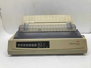 OKI Microline 321 Turbo 9 Pin Dot Matrix Printer PARTIALLY TESTED -- READ DESC. - Picture 1 of 16