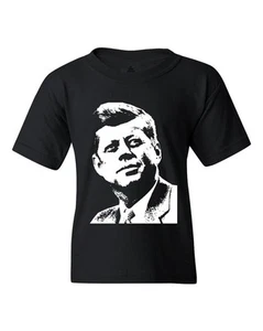 JFK Silhouette Youth's T-Shirt John F. Kennedy President Political Shirts - Picture 1 of 10