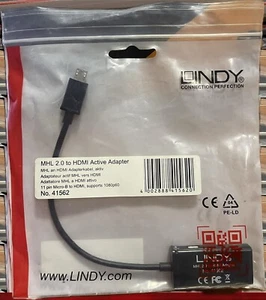 LINDY ADATTATORE PER COLLEGARE SMARTPHONE CON USB MICRO AD HDMI DELLA TV - Foto 1 di 1