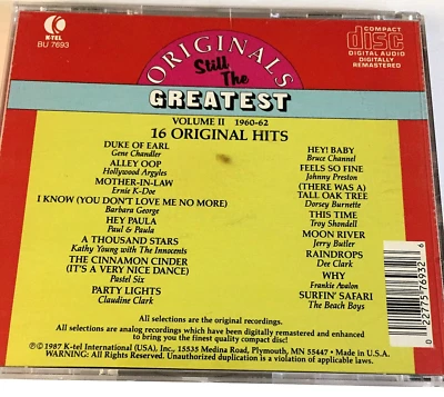 K-Tel Originals Still The Greatest Volume 2 CD Ships Same Day With Tracking - Image 1 of 2