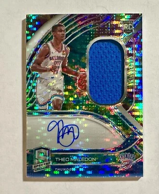 2020-21 Panini Spectra RPA Celestial Prizm /99 Theo Maledon #212 Rookie RC OKC - Image 1 of 2