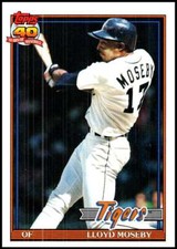 1991 Topps #632 Lloyd Moseby Baseball Detroit Tigers 