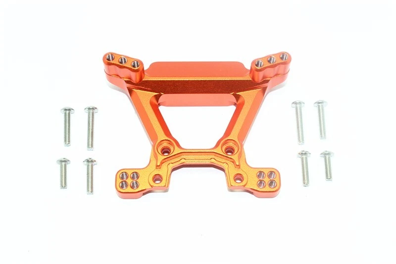 Torre de amortiguador frontal de aluminio naranja GPM para Traxxas Rustler 4x4 VXL y XL-5 Foto 1 de 1