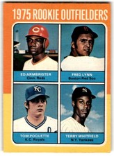 1975 O-Pee-Chee Fred Lynn/Ed Armbrister/Terry Whitfield/Tom Poquette Rookie #622