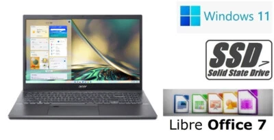 ACER NOTEBOOK ASPIRE 5 CORE i7 bis 64GB RAM/8TB SSD, NVIDIA, ALU 15,6" Windows11 - Bild 1 von 4