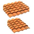 model sand table roof tiles dollhouse wall bricks Brick Red