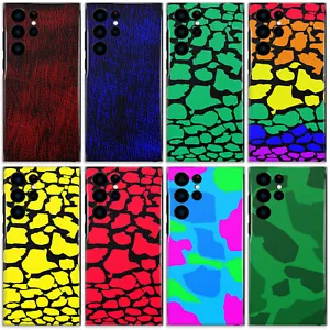 Camouflage Handyhülle für Samsung Note20/J4 Spot, Giraffe, Kuhdruck Hartschale - Bild 1 von 17