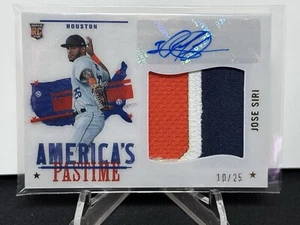 2022 Panini Chronicles #/25 Jose Siri America's Pastime Rookie Patch Auto RC - Picture 1 of 2