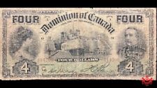 1902 Dominion Of Canada 4$ 414700 - VG -