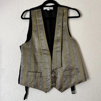 Robert Talbott Protocol Mens Medium Shawl Collar Vest Three-Button Waistcoat - Image 1 of 4