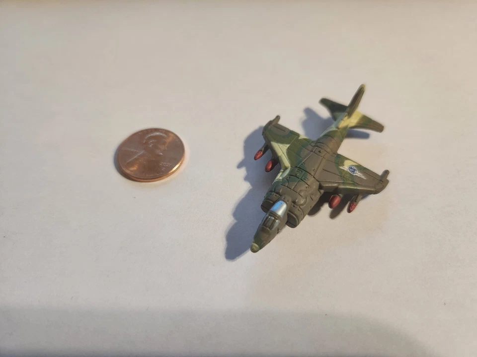 Micro Machines Military G.I. Joe Harrier FRS.1 Brown Green Camo VINTAGE - Image 1 of 3