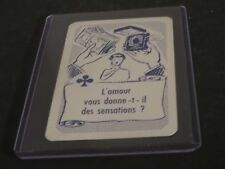 1955 Sexy French LOVE Romance Cartoon Trading card FREE SHIPPING High Grade HG16
