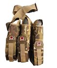 G.I. SPORTZ 3 PACK HARNESS W/ BELT MULTI-CAM 2 CANNISTERS FILLED WITH PAINT BALL