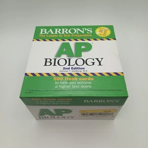 Barron's Ap Biology 2nd Edition Test Prep (500)Flash Cards Deborah T. Goldberg  - Imagen 1 de 3