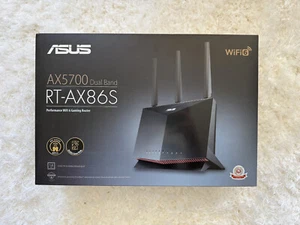 ASUS RT-AX86S AX5700 DualBand 4 Port Wireless Router - Black - Afbeelding 1 van 2
