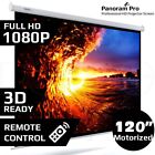 120" Inch Electric Motorised Projector Screen Home Theatre HD TV Projection 3D