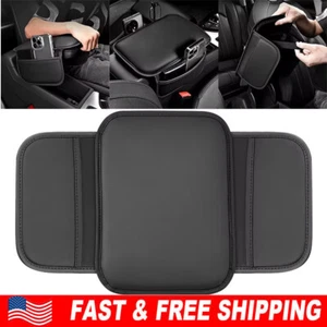 Car Armrest Cushion Cover Leather Center Console Box Pad Protector Accessories - Picture 1 of 11