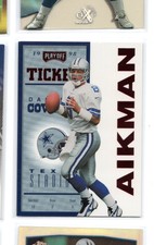 Troy Aikman 1998 Playoff Contenders Ticket Red #18 HOF Dallas Cowboys