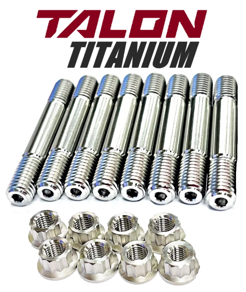 YZFR1 YZF-R1 TITANIUM Exhaust Studs All Ti Exhaust Stud 12 Point Nut Kit Set - Image 1 of 1