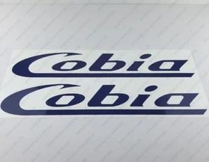 COBIA BOATS LOGO V2 DECALS STICKERS 16" x 2.9" 2pcs. - Picture 1 of 4