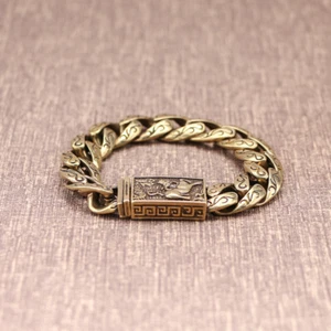 EDC Herren Messing Armband Handarbeit Vintage Figuren Sammlerstück Zubehör - Bild 1 von 2