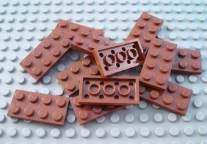 Lego Menge 12 rotbraun 2x4 Platte Stücke - Bild 1 von 1