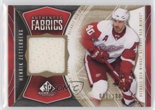 2009 SP Game Used Edition Authentic Fabrics Gold /100 Henrik Zetterberg #AF-HZ