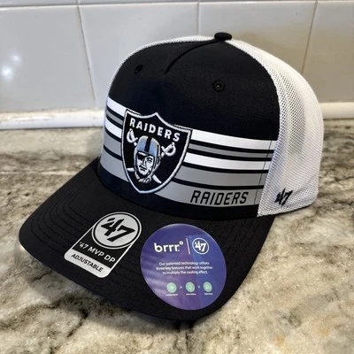 ’47 ‘47 Brand Las Vegas Raiders Altitude Brrr Trucker Black Snapback MVP DP Hat Cap