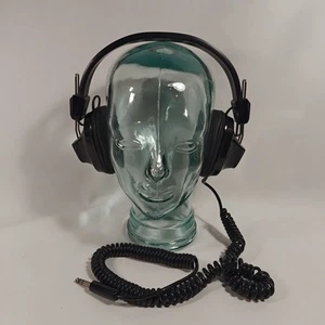Vintage Sankyo Stereo Headphones Japan Rare 1/4 " Jack Black Adjustable - Picture 1 of 11