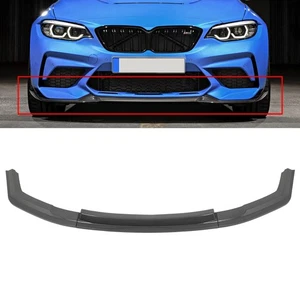 Alerón labial de parachoques delantero solo para BMW F87 M2 2016-2020 aspecto de carbono brillante - Imagen 1 de 2