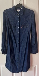 Levi’s Shirt Dress Size Small Blue Denim 32” Chest Excellent Condition - Picture 1 of 4