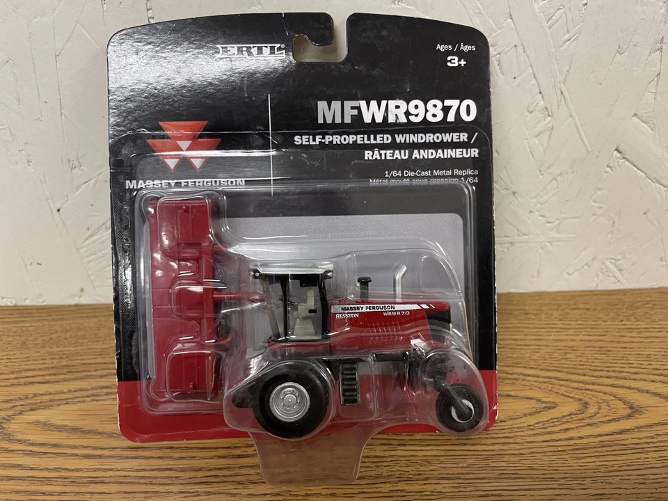 1/64 Massey Ferguson WR9870 Self-Propelled Windrower, ERTL 16301 - Image 1 of 1