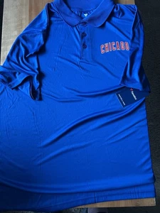 Chicago Cubs Men’s Blue Men’s Polo Shirt 2XL - Picture 1 of 2