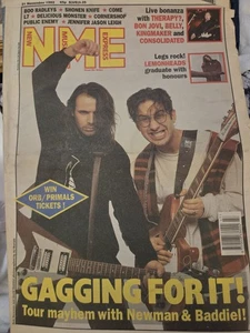 NME Magazine Nov 1992 Newman & Baddiel Nirvana Nick Cave Bon Jovi Public Enemy - Imagen 1 de 3