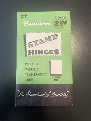 1 paquete - 1000 bisagras de sello Dennison, 48-040, n.º 4, Nuevo  Foto 1 de 2