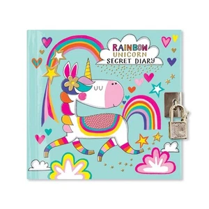 Rachel Ellen Rainbow Unicorn Secret Lockable Diary Birthday Gift Idea for Kids - Picture 1 of 1