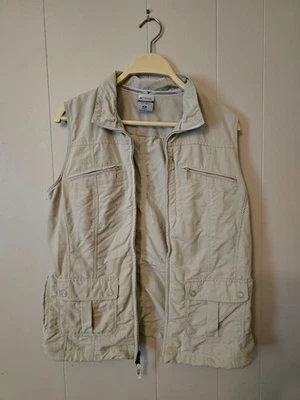 Colete de pesca Columbia titânio feminino M bronzeado utilitário caça caminhadas treinamento para cães - Imagem 1 de 4