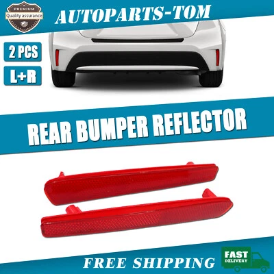 Rear Driver and Passenger Side Bumper Reflector Set For Toyota Corolla 2020-2022 - Image 1 of 4