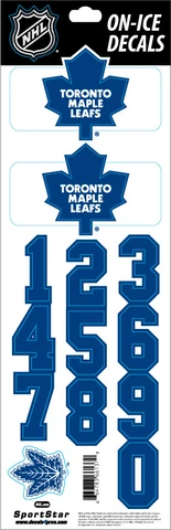 Toronto Maple Leafs Retro Official NHL On Ice White Helmet Decals Cover